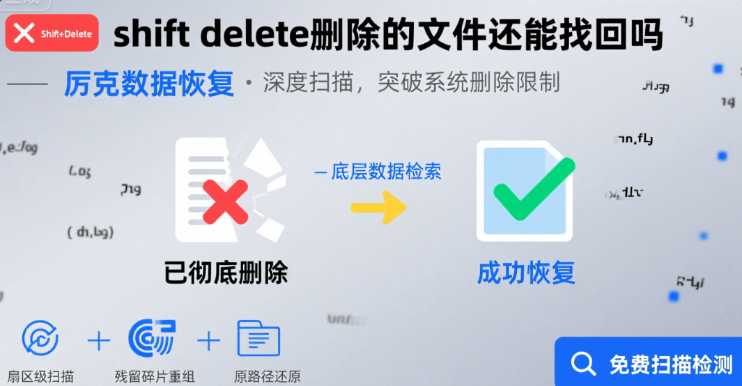 how to recover deleted files by shift and delete