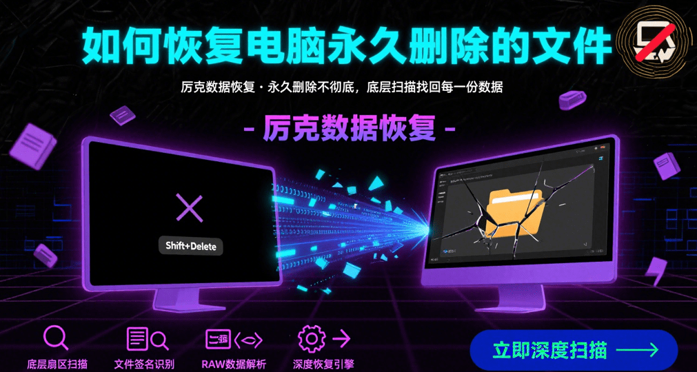 how to recover deleted permanent data from computer