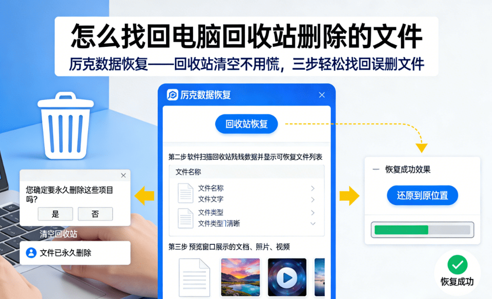 how to get back the deleted files from empty trash can