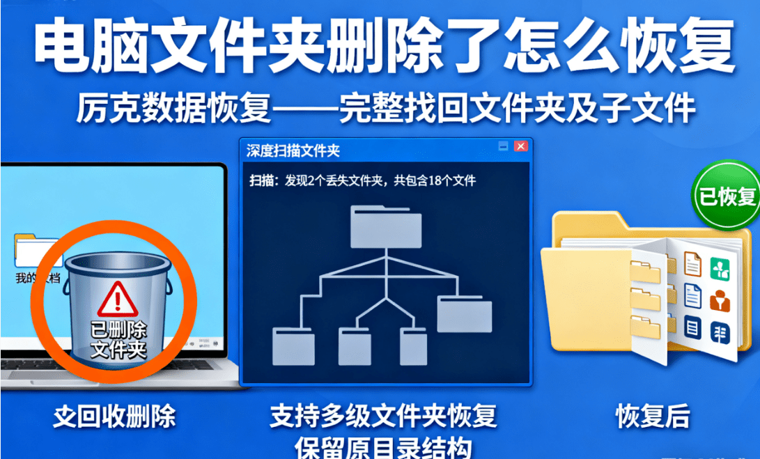 how to recover the deleted file folder from computer