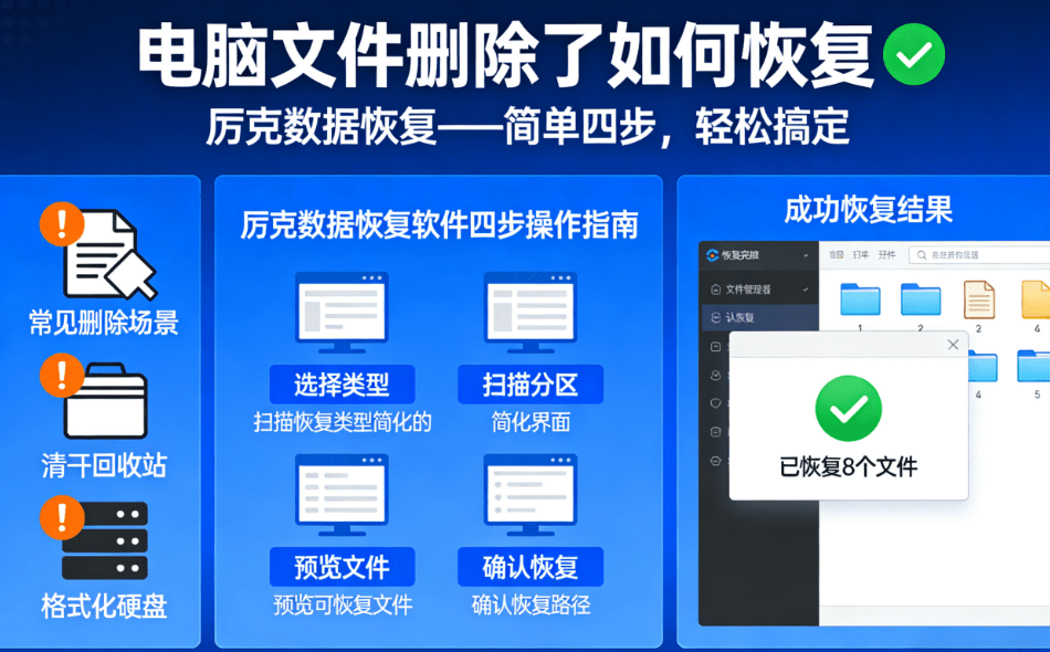 how to recover the deleted files from my computer