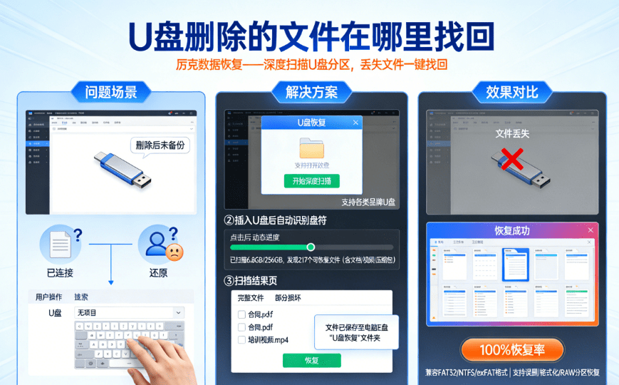 how to look back deleted files from usb