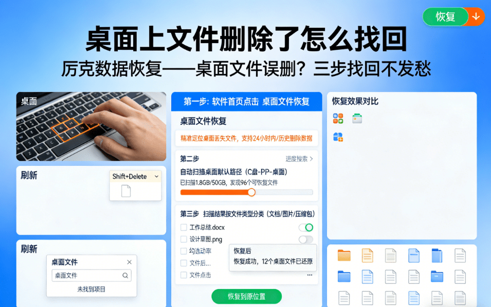how to recover deleted files on desktop by accident quickly