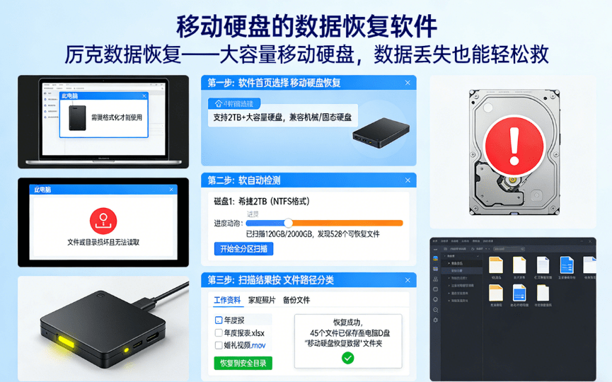 portable hard drive data recovery software for computer