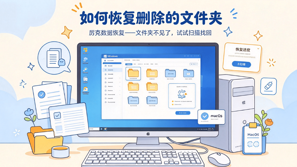 how to recover the deleted folder on computer